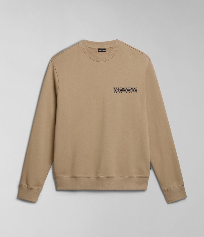 Bluzy Damskie Napapijri Faber Sweatshirt Beżowe | LFOBW9184