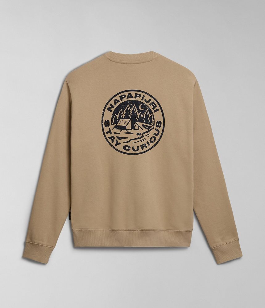 Bluzy Damskie Napapijri Faber Sweatshirt Beżowe | LFOBW9184