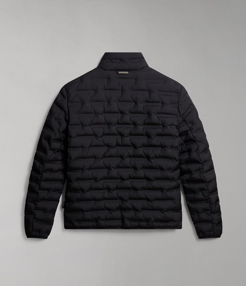 Kurtka Puffer Męskie Napapijri Alvar Reversible Puffer Jacket Czarne | UEXWY9143