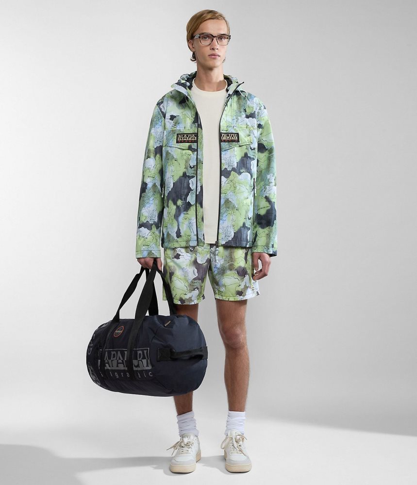Wiatrówka Męskie Napapijri Rainforest Open Summer Print Jacket Multicolour | AXIBP1376