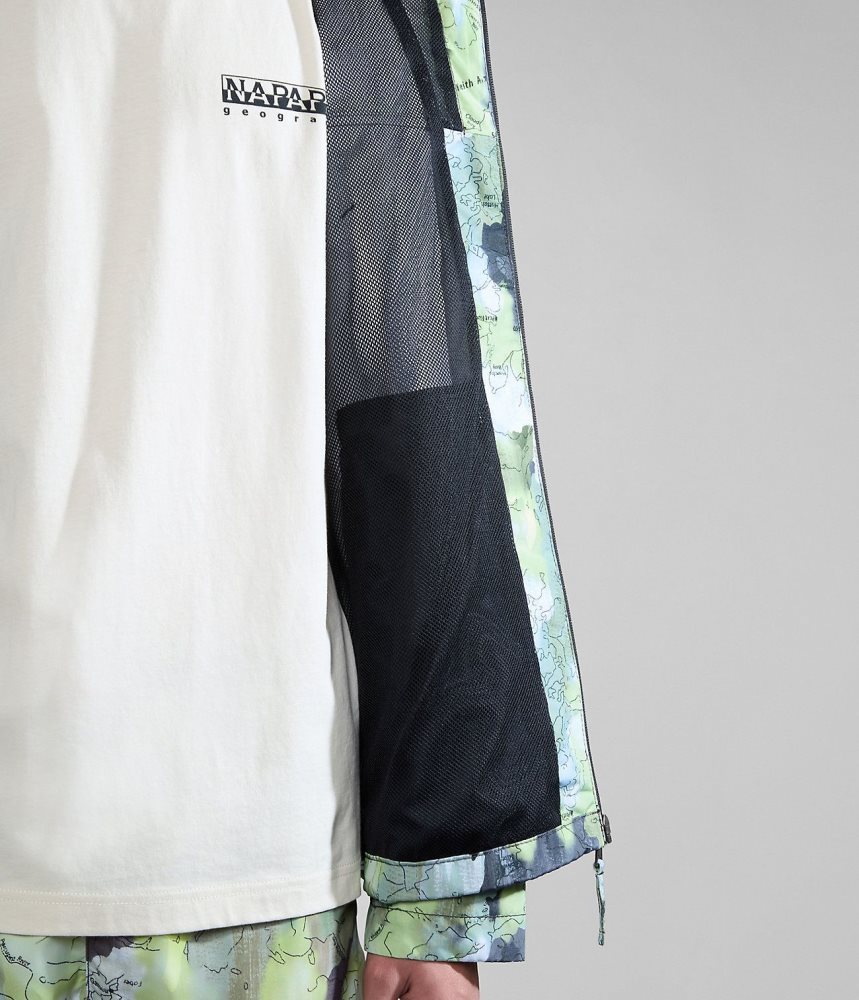 Wiatrówka Męskie Napapijri Rainforest Open Summer Print Jacket Multicolour | AXIBP1376