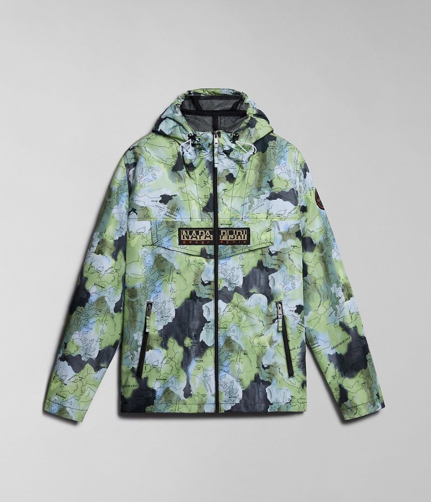 Wiatrówka Męskie Napapijri Rainforest Open Summer Print Jacket Multicolour | AXIBP1376